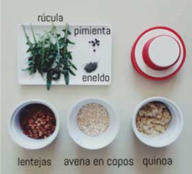 ingredientes hamburguesa de legumbres